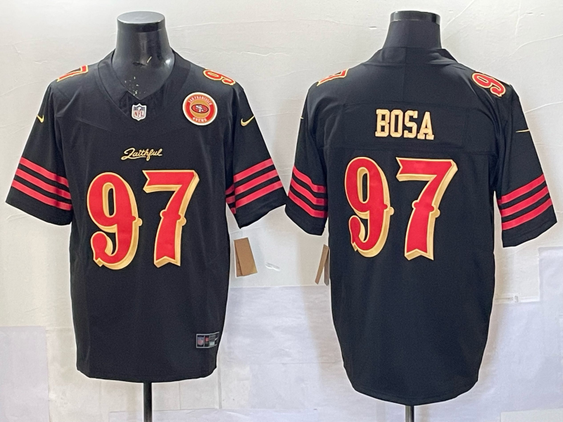 Men San Francisco 49ers #97 Bosa black Limited Nike NFL 2025 Jersey 09->san francisco 49ers->NFL Jersey